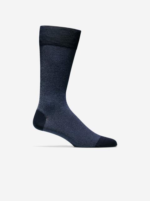 COLE HAAN Men's Pique Textured Crew Socks
