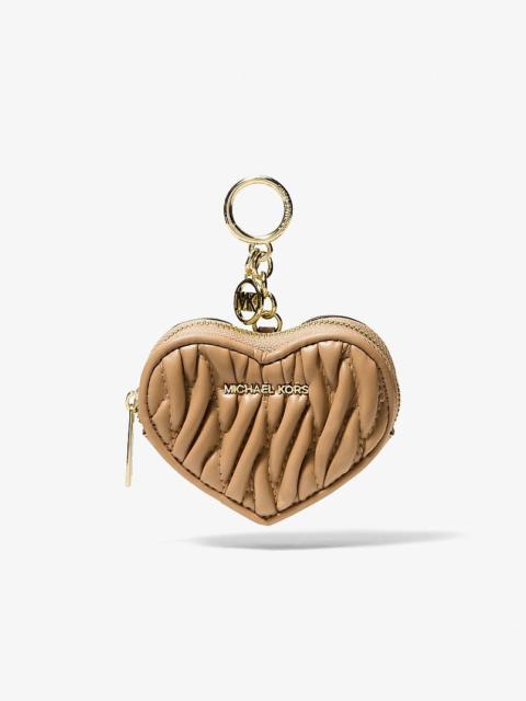 MICHAEL KORS Jet Set Travel Matelassé Heart Coin Pouch