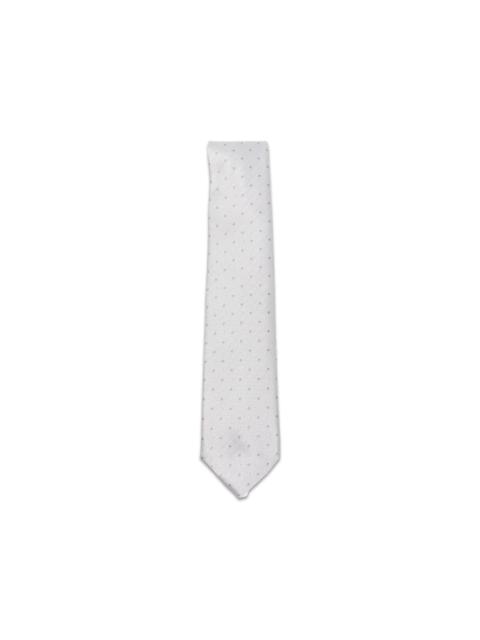 SAPIO polka-dot herringbone-pattern tie