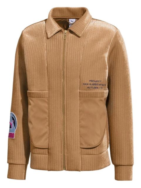PUMA crossover splicing lapel jacket