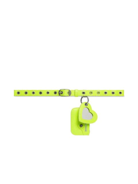 Women's Le Cagole Charms Belt in Fluo Yellow