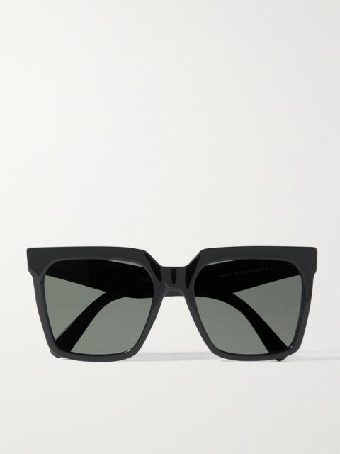 CELINE Oversized square-frame acetate sunglasses Black