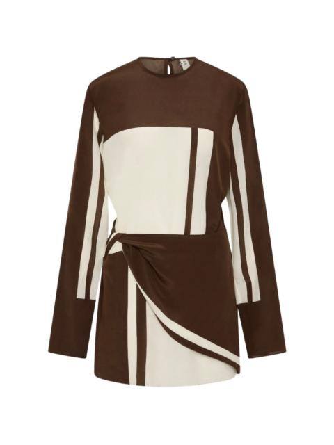 SIR. colour-block-design mini dress