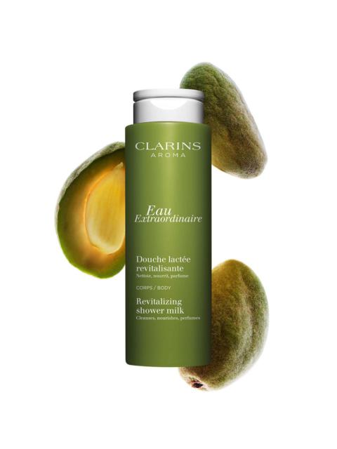 CLARINS Eau Extraordinaire Revitalizing Shower Milk - Cleansing + Hydrating Milk Body Wash