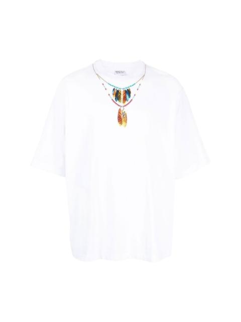 Marcelo Burlon County Of Milan necklace-print short-sleeve T-Shirt