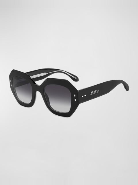 Isabel Marant Gradient Acetate Square Sunglasses