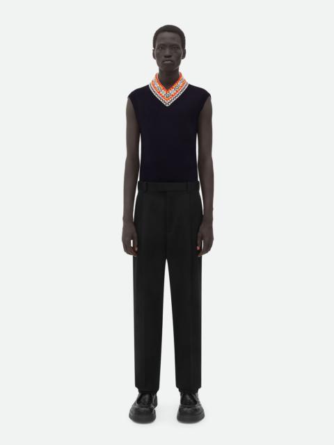 Pleated Sartorial Wool Twill Trousers