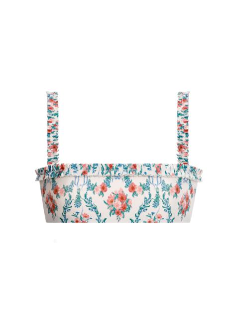 Agua by Agua Bendita Olmo Mosqueta Printed Bikini Top floral