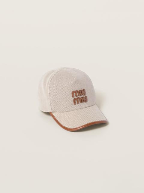 Canvas baseball hat