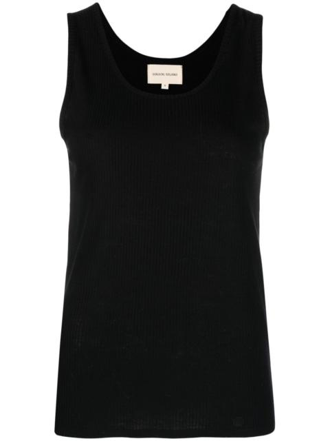 Loulou de Saison scoop-neck ribbed-knit tank top