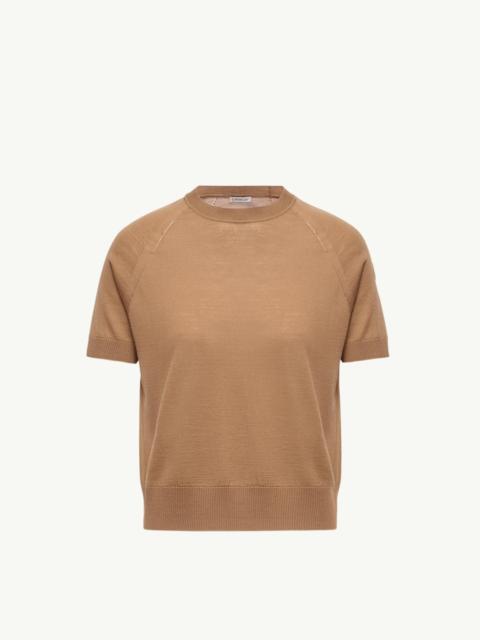 Moncler Short Sleeve Wool Sweater