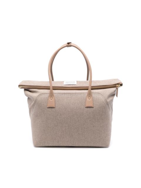 large 5AC leather tote bag