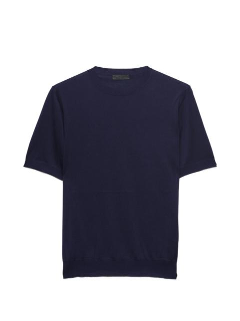 Prada Prada Short-sleeved Silk Sweater