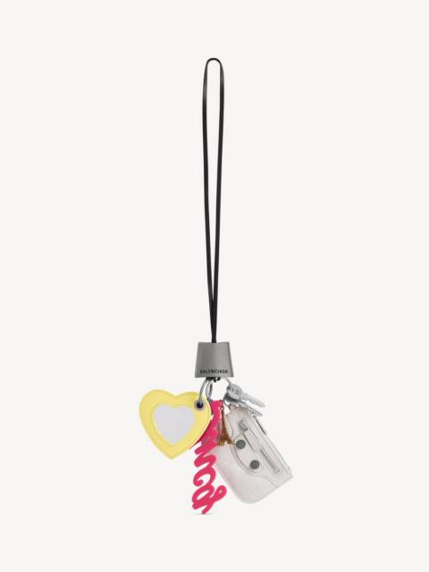 BALENCIAGA Women's Le Cagole Charm Girly in Grey/white