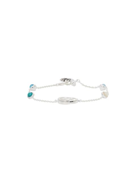 Silver GG Flower Bracelet