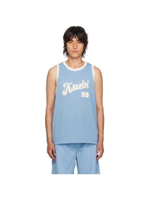 Ksubi Blue Clubhouse Pick Up Tank Top