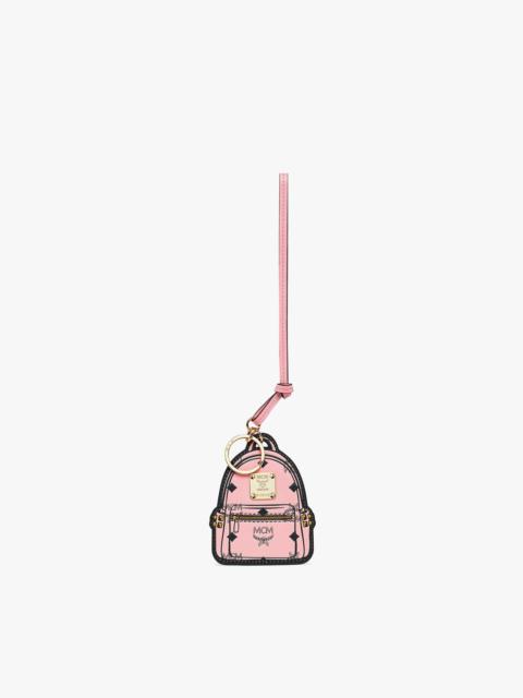 MCM 2D Stark Backpack Charm in Monogram Print Leather
