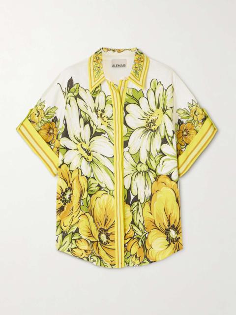 Gisela floral-print linen shirt