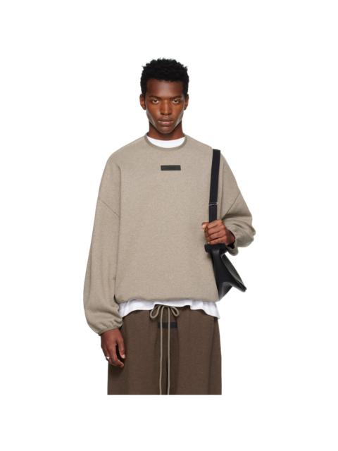 Gray Elasticized Sweatshirt