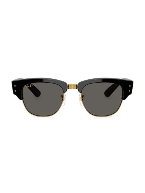 Ray-Ban Men's A$AP Rocky Blacked Out 0RB0316s 53MM Mega Clubmaster Square Sunglasses - Black