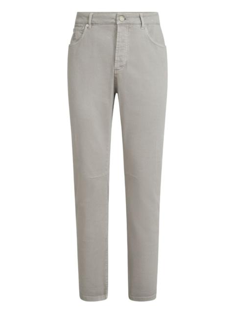Brunello Cucinelli five-pocket button-fastening jeans