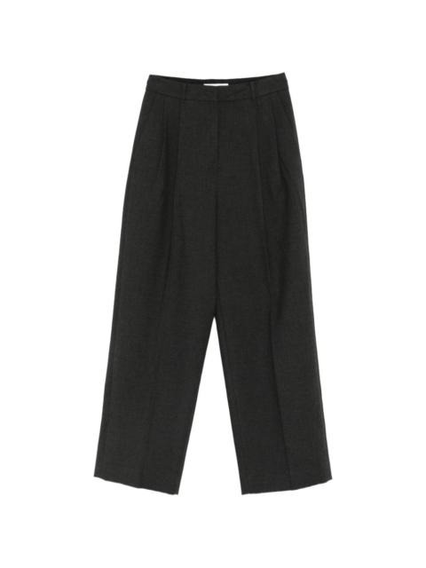 Dunst double-pleated wide-leg trousers