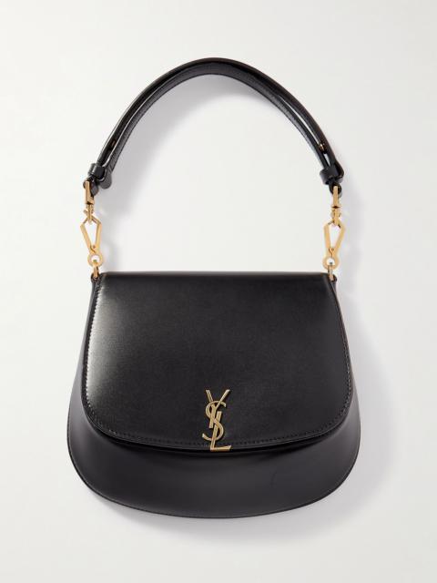 SAINT LAURENT Voltaire Top Handle mini leather shoulder bag Black