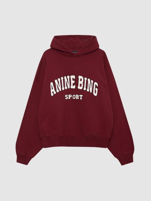 ANINE BING Alec Hoodie Sport - Cabernet
