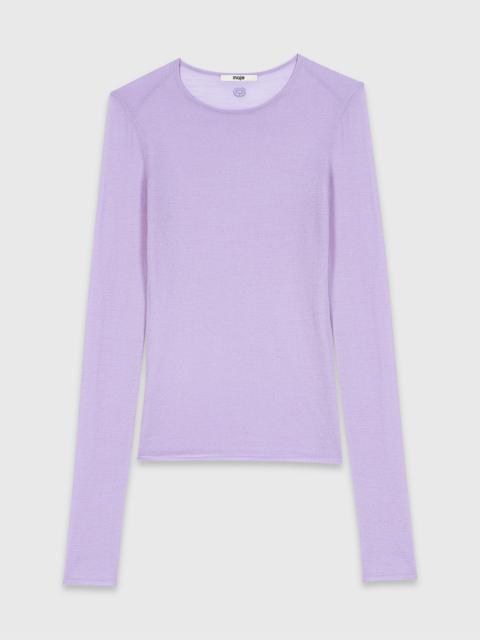 maje Second-skin round neck sweater