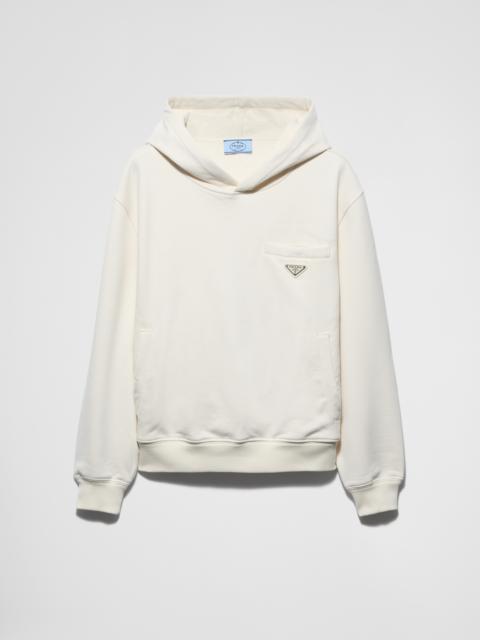 Cotton fleece hoodie