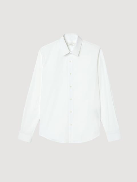 Sandro FITTED STRETCH COTTON SHIRT