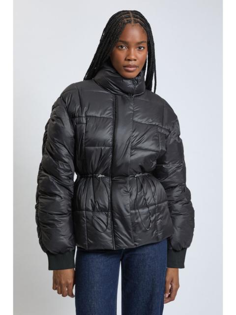 KAREN MILLEN Square Padded High Neck Short Coat