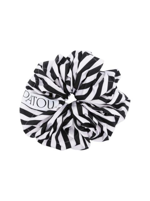 Large Patou striped cotton scrunchie