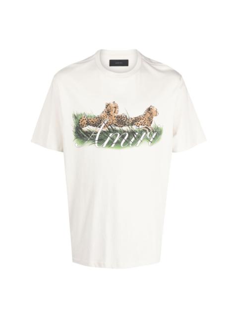 AMIRI Cheetah Logo-print cotton T-shirt