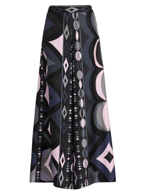 PUCCI Women's Passepartout Silk Twill Palazzo Pants - Black Pink