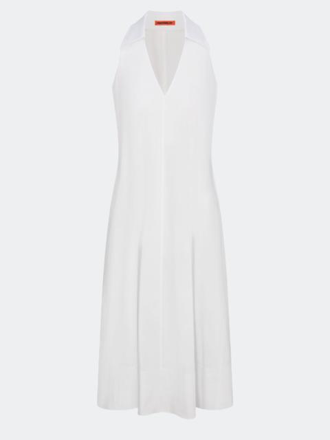 SIMONMILLER Nava Poplin Midi Dress in Macadamia