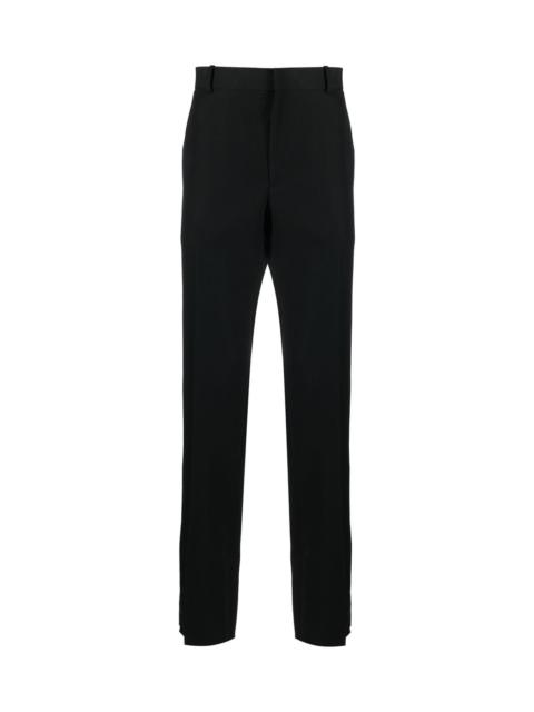Alexander McQueen STRIPE-DETAIL TAILORED TROUSERS