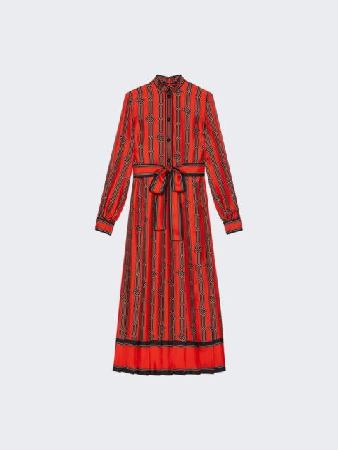 GUCCI Midi Dress Orange