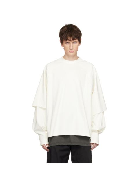 Seventh Off-White Raglan Layered Longsleeve T-shirt