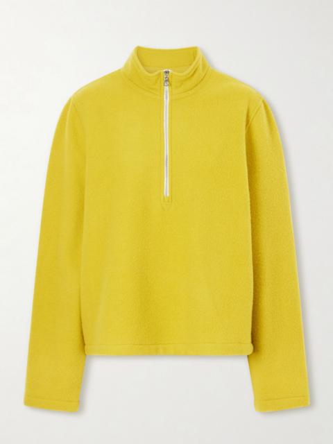 RIER City virgin wool-fleece half-zip sweater Yellow