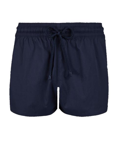 Men short and fitted stretch Swim Trunks solid
