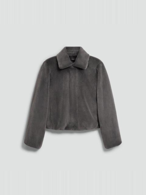 Theory Collared Jacket in Faux Fur