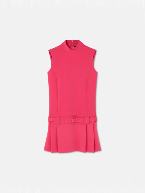 VERSACE JEANS COUTURE Baroque Buckle Pleat Mini Dress