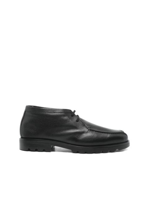 Santoni lace-up leather boots