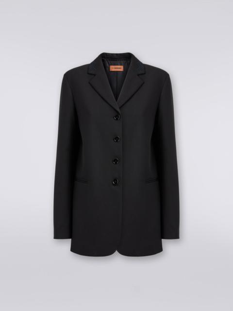 Missoni Wool blazer with zigzag embroidery