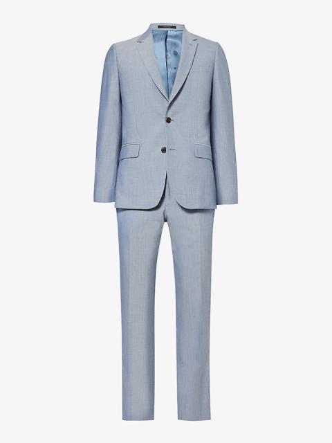 Single-breasted regular-fit stretch-cotton suit
