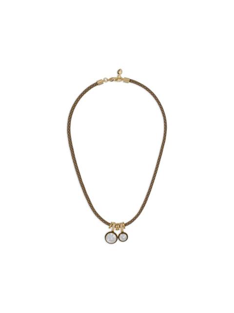 ROXANNE ASSOULIN Cubic Double Drop cord necklace