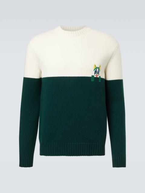 Loewe x Louis Wain embroidered wool sweater