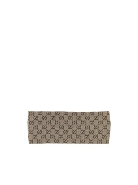 GUCCI printed silk twill headband