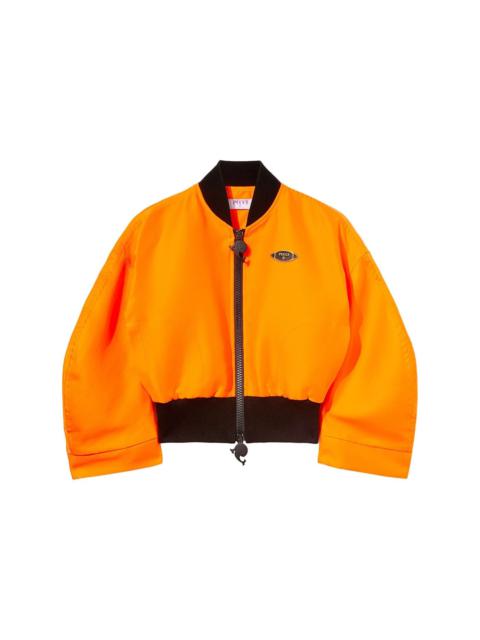 PUCCI logo-plaque puffy bomber jacket